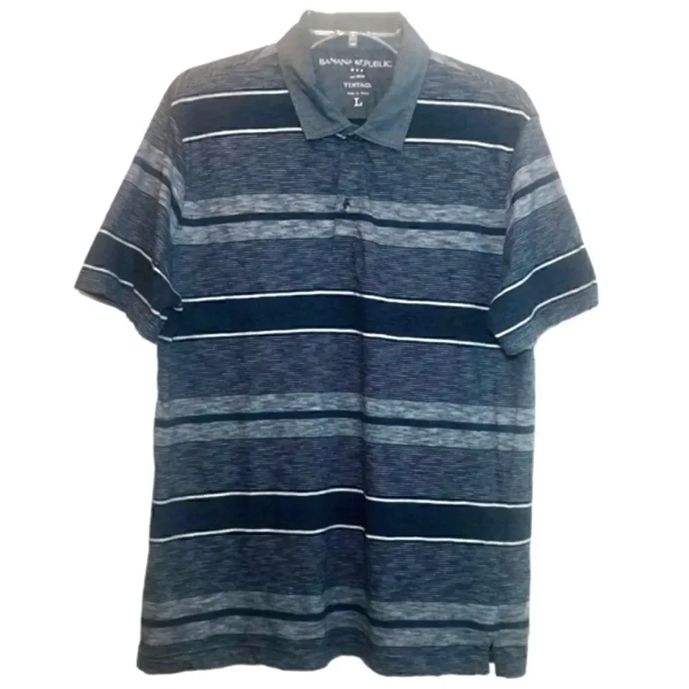 Banana Republic Vintage Bold Stripe NavyStar in Navy Blue/White Men’s Large